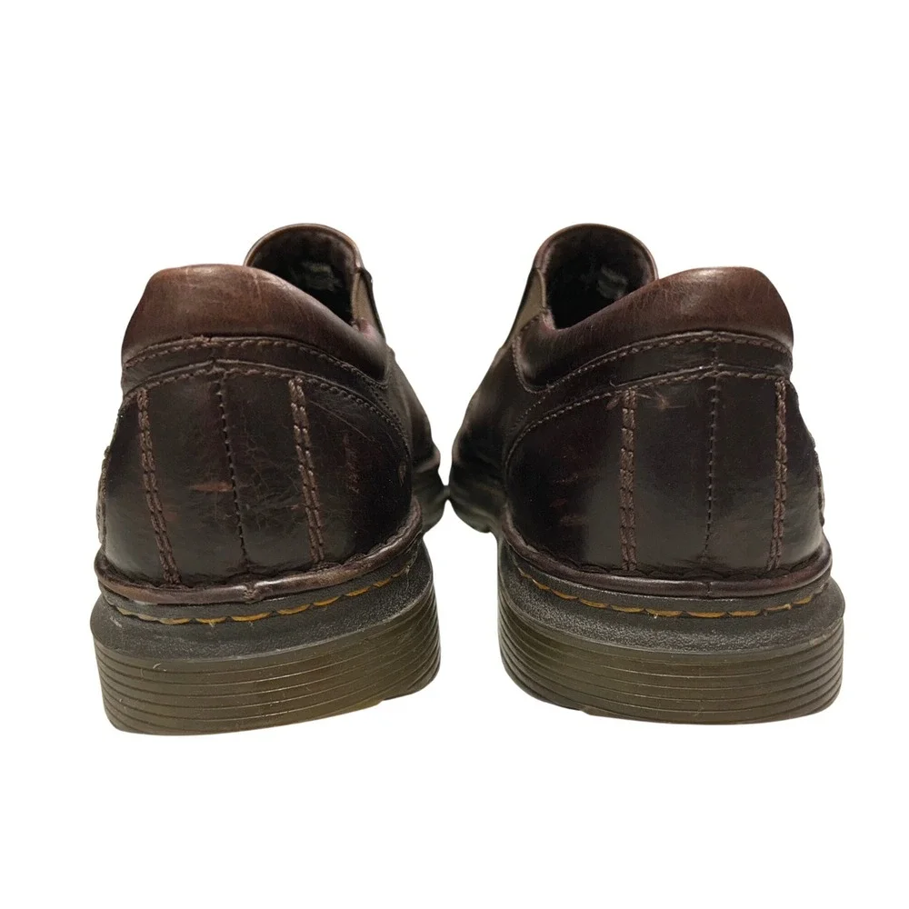 Dr. Martens Tevin Mens 11 Brown Leather Slip On Loafers AW004 Vintage Shoes Y2K